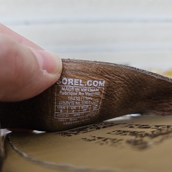 Sorel Ella cross-strap sandals taupe size 6 - Picture 7 of 9